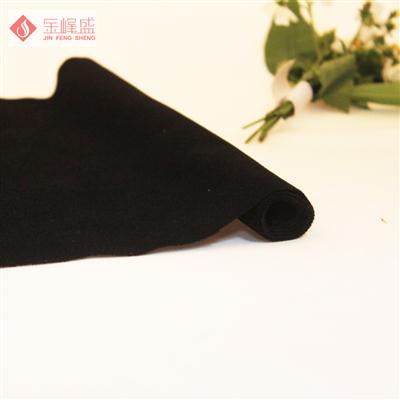黑色棉布长毛植绒布（B04.C1.1244)