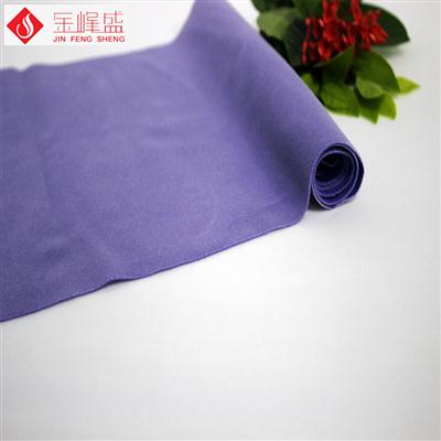 紫色针织底短毛植绒布（K03.D1.1555)